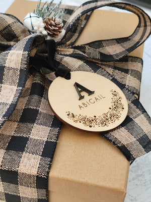 The 84th Hour  |  Monogrammed Gift Tag Ornament